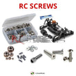 Representative image of an RCScrewZ stainless steel screw kit for Team XRAY XT8 1/8 Nitro 4WD Truggy (350200); exact kit contents vary by RC model.