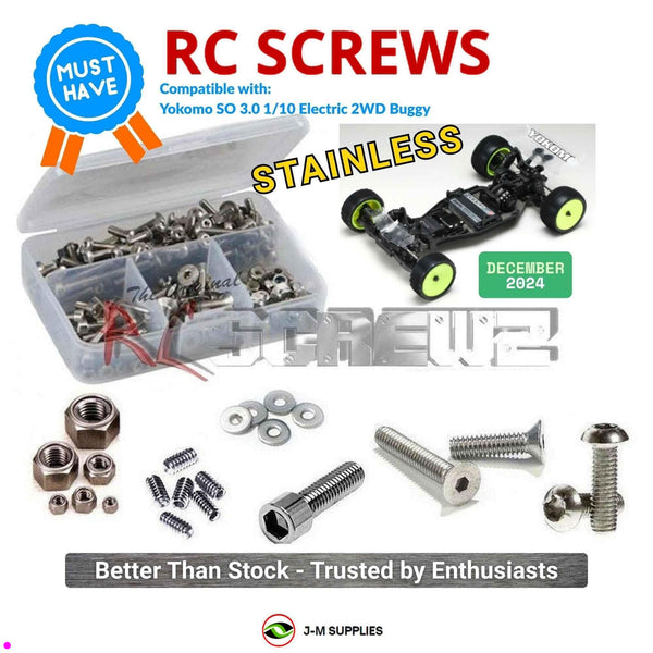 J-M SUPPLIES RC Parts Store - RCScrewZ Stainless Screw Kit yok066 for Yokomo SO 3.0 1/10 Electric 2WD Buggy | RCX