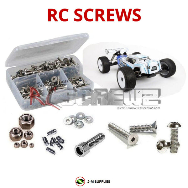 Representative image of an RCScrewZ stainless steel screw kit for Agama Racing A215T A215T 1/8 Nitro 4WD Truggy; exact kit contents vary by RC model.