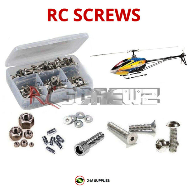 J-M SUPPLIES - RCScrewZ Stainless Steel Screw Kit alg014 for Align T-REX 600 EFL Helicopter (#KX016018T) | PRO -