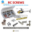 Representative image of an RCScrewZ stainless steel screw kit for Align T-REX 450 Pro V2 / 450 Plus (KX015082/KX015083); exact kit contents vary by RC model.