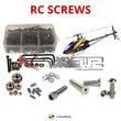 Representative image of an RCScrewZ stainless steel screw kit for Align T-REX 450 Pro DFC (KX015087T); exact kit contents vary by RC model.