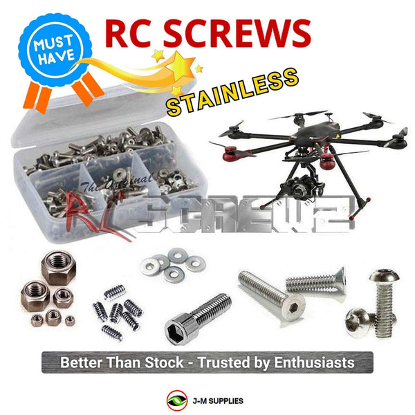 Representative image of an RCScrewZ stainless steel screw kit for Align T-REX M690L (RM69001X); exact kit contents vary by RC model.