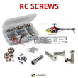 Representative image of an RCScrewZ stainless steel screw kit for Align T-REX 550 3GX (KX021008AT); exact kit contents vary by RC model.