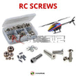 Representative image of an RCScrewZ stainless steel screw kit for Align T-REX 300X (RH30E01XT/RH30E02XT); exact kit contents vary by RC model.