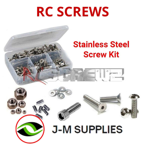 Representative image of an RCScrewZ stainless steel screw kit for Align T-REX 800E Pro (RH80E16XT); exact kit contents vary by RC model.