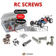 Representative image of an RCScrewZ stainless steel screw kit for Team Associated RC10B5M Team 1/10 2WD Mid-Motor Buggy (90003); exact kit contents vary by RC model.