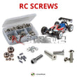 Representative image of an RCScrewZ stainless steel screw kit for Team Associated RC8B3e 1/8 4WD Buggy (80916); exact kit contents vary by RC model.