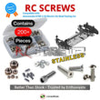 Representative image of an RCScrewZ stainless steel screw kit for Awesomatix A700 1/10 Electric Touring Car; exact kit contents vary by RC model.