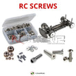 Representative image of an RCScrewZ stainless steel screw kit for Awesomatix A700 Evo II 1/10 Electric Touring Car; exact kit contents vary by RC model.