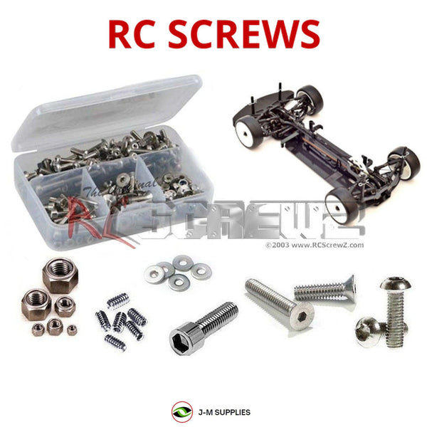 Representative image of an RCScrewZ stainless steel screw kit for Awesomatix A800X XA XAH 1/10 Electric Touring Car; exact kit contents vary by RC model.