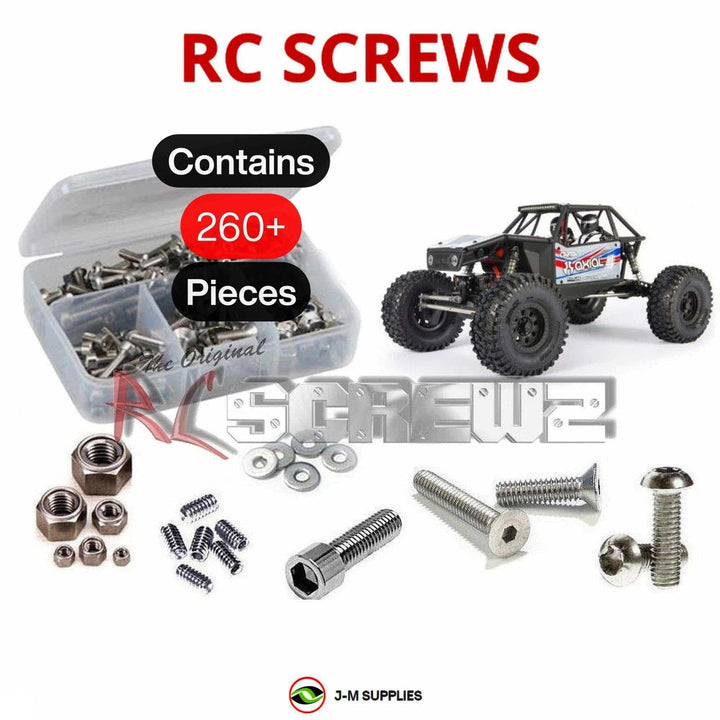 Representative image of an RCScrewZ stainless steel screw kit for Axial Capra 1.9 UTB 1/10 Electric 4WD Crawler (AXI03004); exact kit contents vary by RC model.