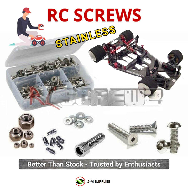 Representative image of an RCScrewZ stainless steel screw kit for CRC Bloody Knife 3.1/3.2R RC Car; exact kit contents vary by RC model.