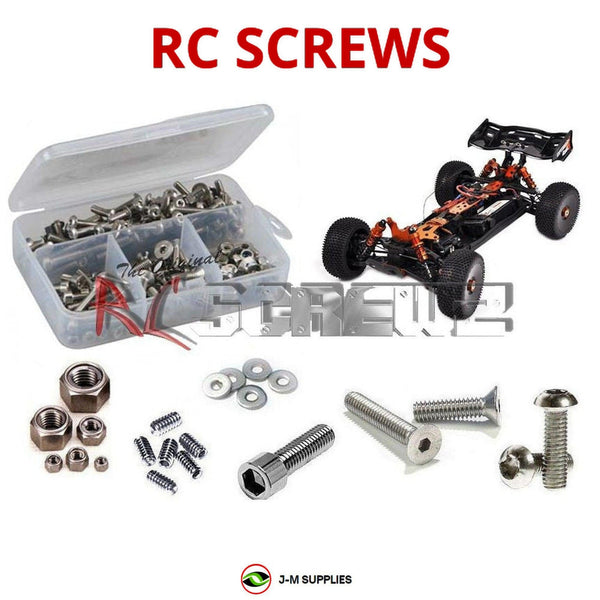 J-M SUPPLIES - RCScrewZ Stainless Steel Screw Kit dhk003 for DHK Hobby Optimus "E" 1/8th Buggy RC Car | SET -
