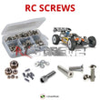 Representative image of an RCScrewZ stainless steel screw kit for Duratrax 835B Nitro 1/8th Buggy; exact kit contents vary by RC model.