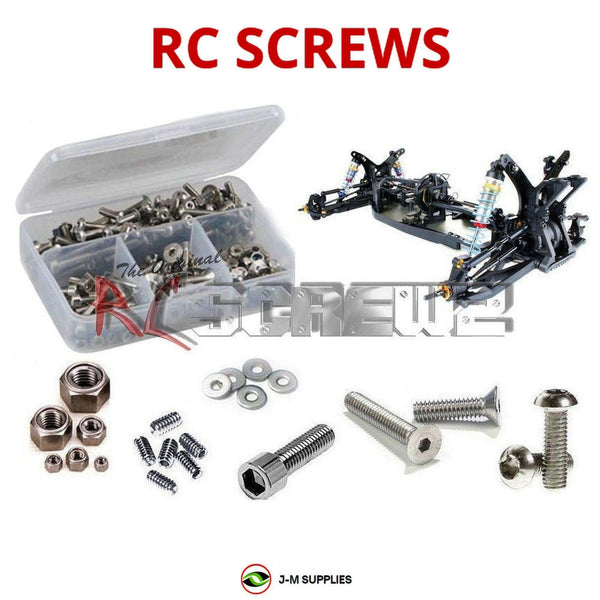 Representative image of an RCScrewZ stainless steel screw kit for Team Durango DEX410R / V3; exact kit contents vary by RC model.