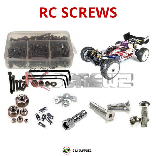 Representative image of an RCScrewZ stainless steel screw kit for Team Durango DNX408/V2; exact kit contents vary by RC model.