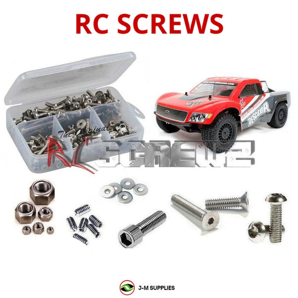 Representative image of an RCScrewZ stainless steel screw kit for Team Durango DESC410R/V2; exact kit contents vary by RC model.