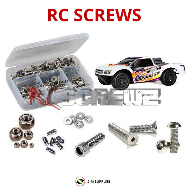 Representative image of an RCScrewZ stainless steel screw kit for Team Durango DESC10; exact kit contents vary by RC model.