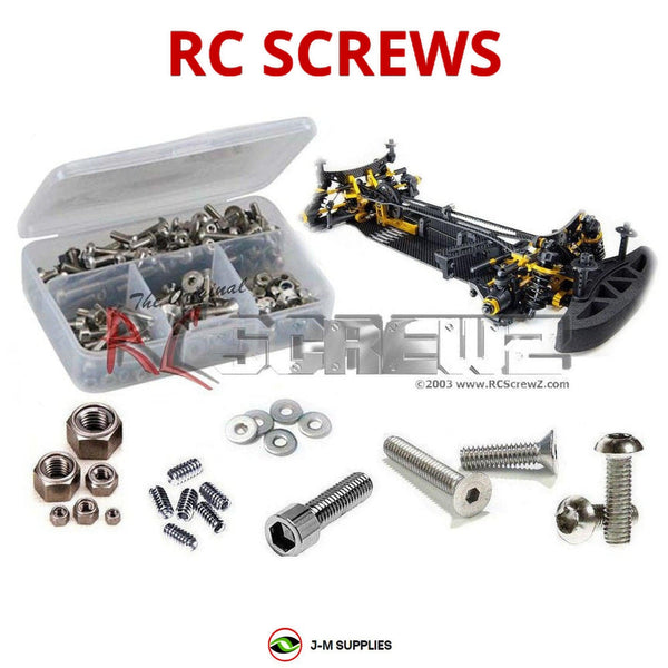 Representative image of an RCScrewZ stainless steel screw kit for Team Durango DETC410 V2; exact kit contents vary by RC model.