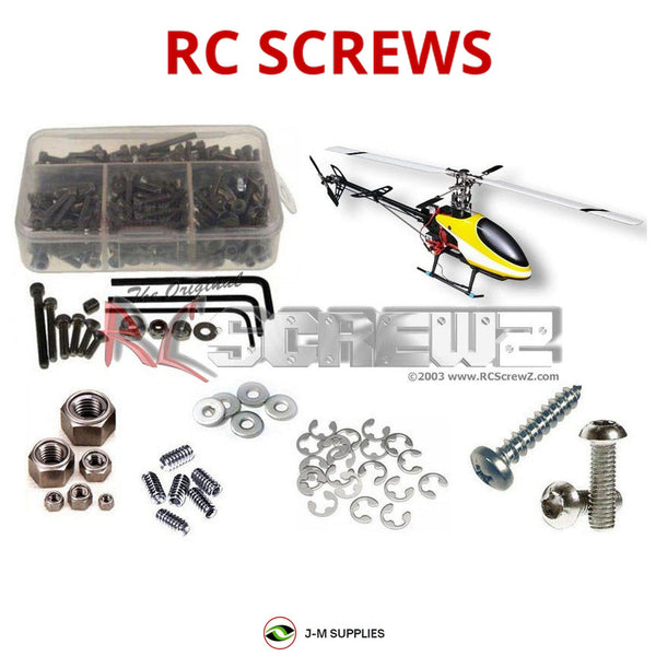 J-M SUPPLIES - RCScrewZ Stainless Steel Screw Kit dyn001 for Dynam E-Razor 450 RC Car | SET -