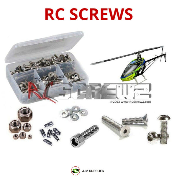 Representative image of an RCScrewZ stainless steel screw kit for E-Flite Blade 700x Helicopter BLH5725; exact kit contents vary by RC model.