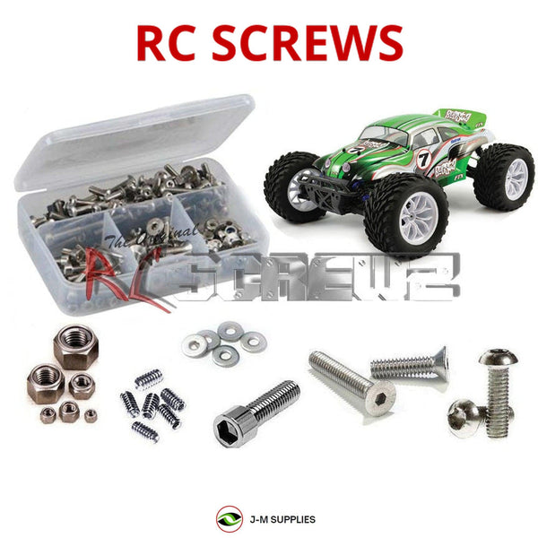 Representative image of an RCScrewZ stainless steel screw kit for FTX Bugsta FTX5530/45; exact kit contents vary by RC model.