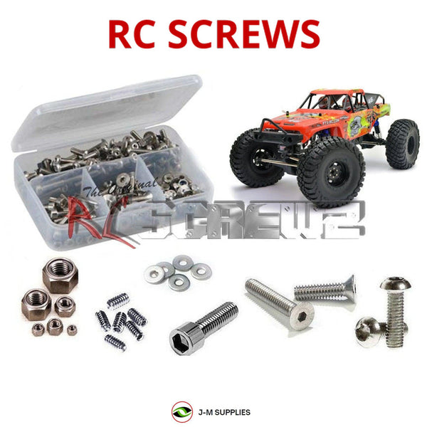 Representative image of an RCScrewZ stainless steel screw kit for FTX Mauler Crawler 1/10 FTX5575; exact kit contents vary by RC model.