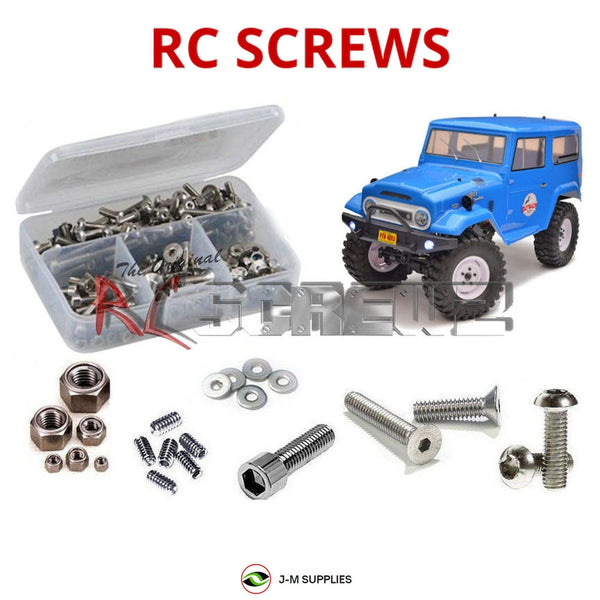Representative image of an RCScrewZ stainless steel screw kit for FTX Outback Tundra 4x4 FTX5565; exact kit contents vary by RC model.