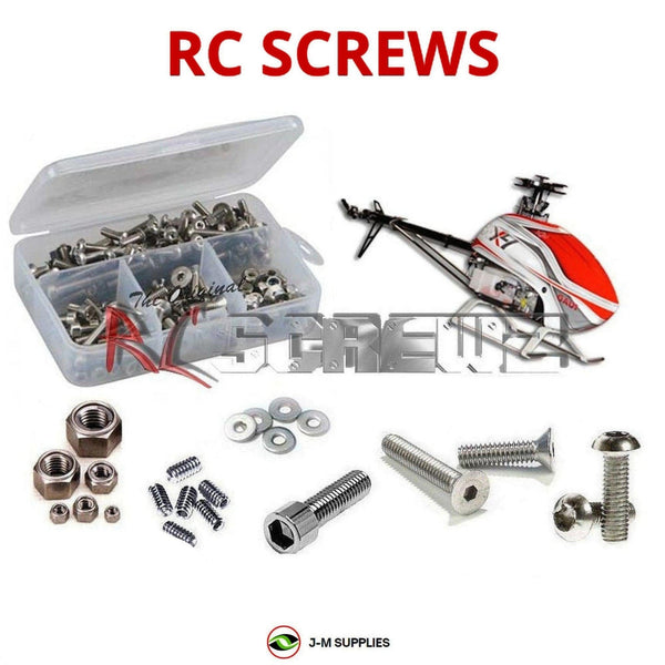 Representative image of an RCScrewZ stainless steel screw kit for Gaui NX4 Helicopter Nitro; exact kit contents vary by RC model.