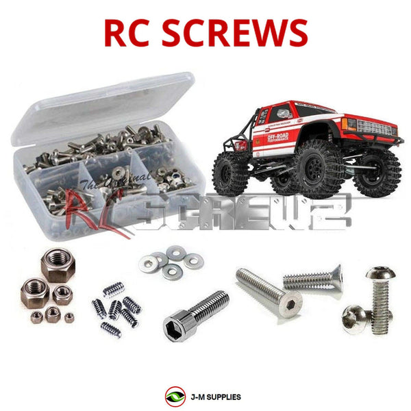 Representative image of an RCScrewZ stainless steel screw kit for GMade GS02 BOM 4wd GM57000; exact kit contents vary by RC model.