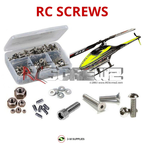 J-M SUPPLIES - RCScrewZ Stainless Steel Screw Kit gob010 for Goblin Nitro 650/700 RC Car | SET -