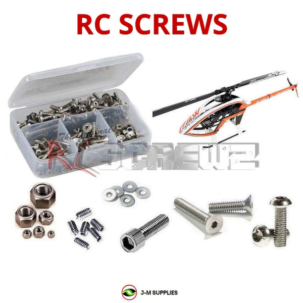 Representative image of an RCScrewZ stainless steel screw kit for Goblin RAW 700 Electric #SG738; exact kit contents vary by RC model.