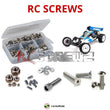 Representative image of an RCScrewZ stainless steel screw kit for Helion RC Criterion 1/10th Buggy; exact kit contents vary by RC model.