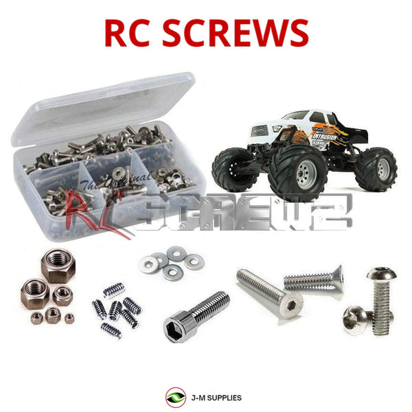 Representative image of an RCScrewZ stainless steel screw kit for Helion RC Intrusion XLR (10MT); exact kit contents vary by RC model.