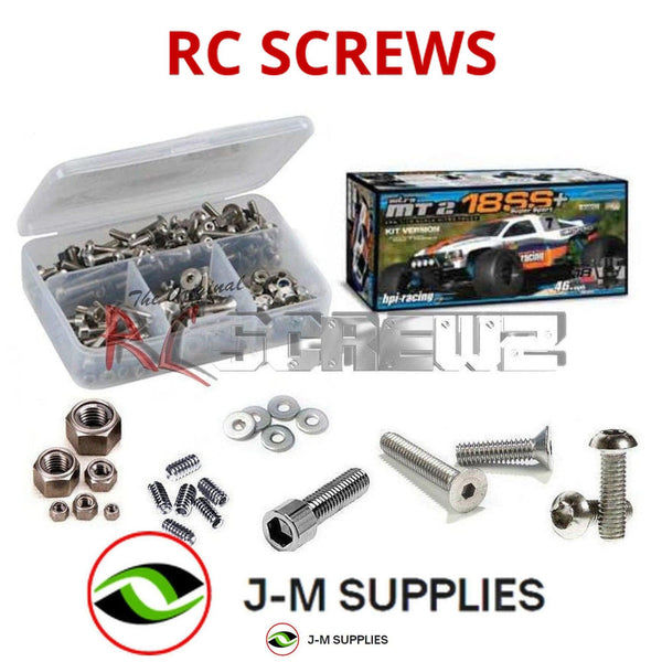 J-M SUPPLIES - RCScrewZ Stainless Steel Screw Kit hpi030 for HPI Racing MT2 .18ss RC Car | PRO -