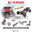 Representative image of an RCScrewZ stainless steel screw kit for HPI Baja 5B SS 1/5 Gas 2WD Off-Road Buggy (10610, 10611, 112457); exact kit contents vary by RC model.