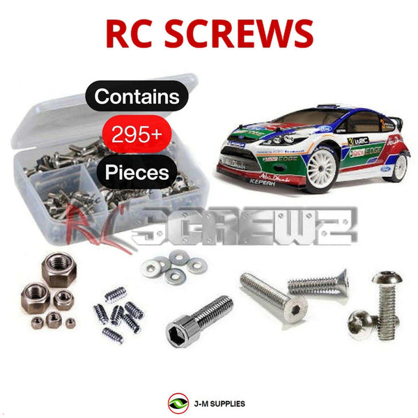 Representative image of an RCScrewZ stainless steel screw kit for HPI WR8 3.0 Nitro 1/8 4WD Rally Car (106949); exact kit contents vary by RC model.