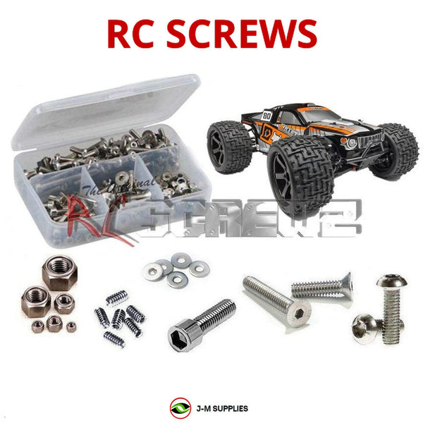 Representative image of an RCScrewZ stainless steel screw kit for HPI Bullet ST 3.0 1/10 Nitro 4WD Stadium Truck (107004); exact kit contents vary by RC model.
