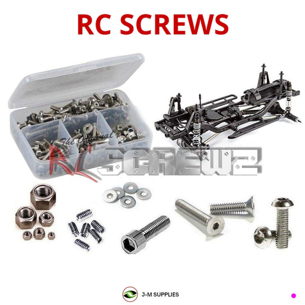 Representative image of an RCScrewZ stainless steel screw kit for HPI Venture SBK Scale Builder 1/10 Electric 4WD Crawler (117255); exact kit contents vary by RC model.
