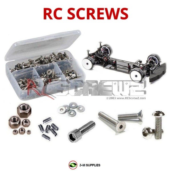 Representative image of an RCScrewZ stainless steel screw kit for Infinity IF14 EP TC Touring 1/10th; exact kit contents vary by RC model.