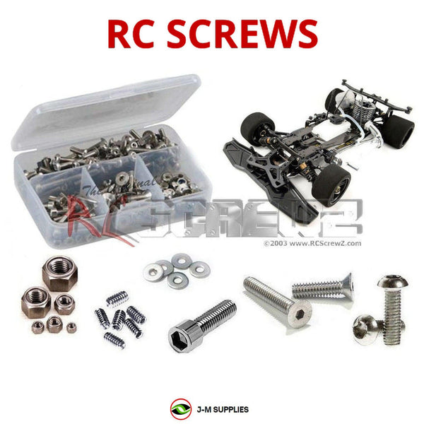 Representative image of an RCScrewZ stainless steel screw kit for Infinity IF18 1/8th Onroad; exact kit contents vary by RC model.