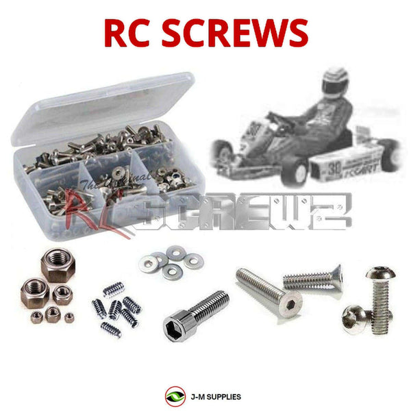 J-M SUPPLIES - RCScrewZ Stainless Steel Screw Kit kyo029 for Kyosho Racing Cart 10 #4795200 RC Car | PRO -