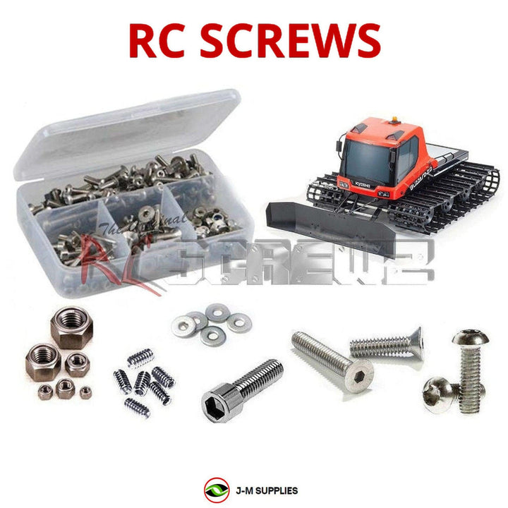 Representative image of an RCScrewZ stainless steel screw kit for Kyosho Blizzard EV 1/12 Electric Tracked Snow Cat (30981); exact kit contents vary by RC model.
