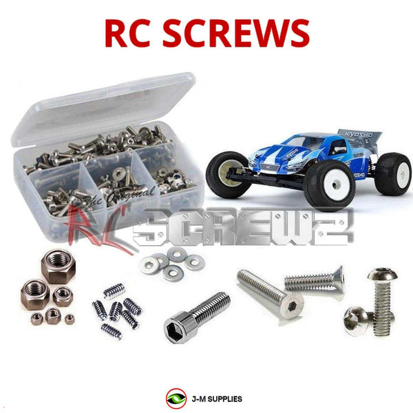 Representative image of an RCScrewZ stainless steel screw kit for Kyosho Ultima RT5 1/10 Electric 2WD Stadium Truck (30065); exact kit contents vary by RC model.