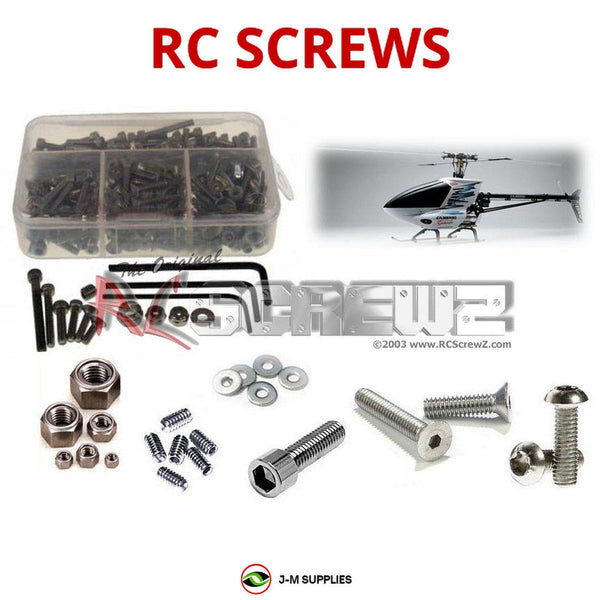 J-M SUPPLIES - RCScrewZ Stainless Steel Screw Kit kyo121 for Kyosho Caliber 90 V6 Helicopter RC | SET -