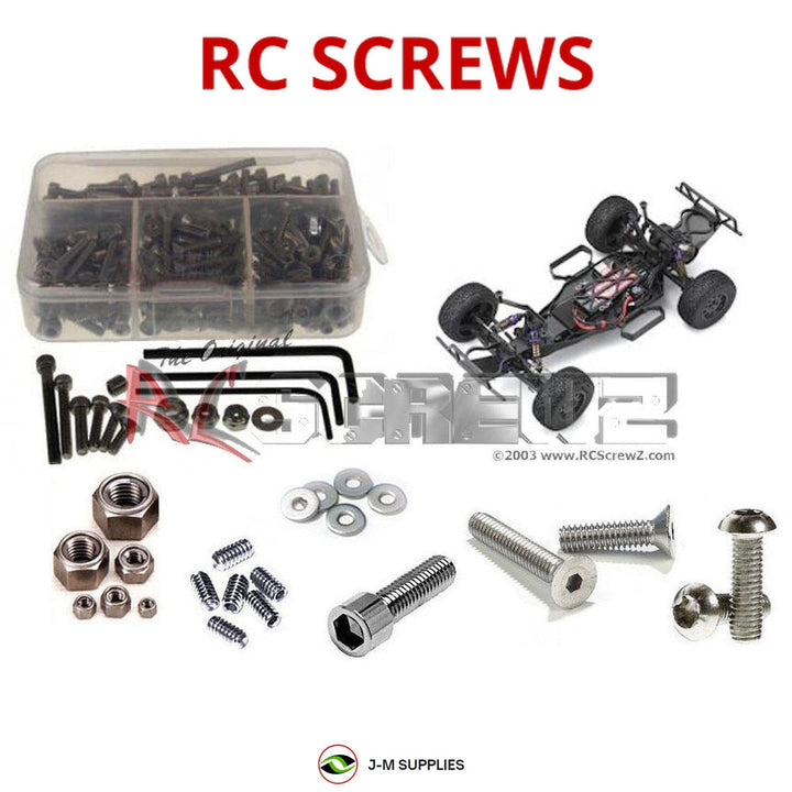 Representative image of an RCScrewZ stainless steel screw kit for Kyosho Ultima SC-R 1/10 Electric 2WD SCT (30850); exact kit contents vary by RC model.