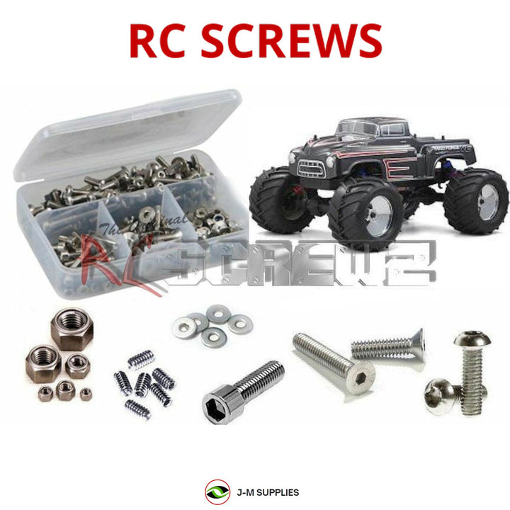 Representative image of an RCScrewZ stainless steel screw kit for Kyosho Mad Force Kruiser VE 1/8 Electric 4WD Truck (30885); exact kit contents vary by RC model.