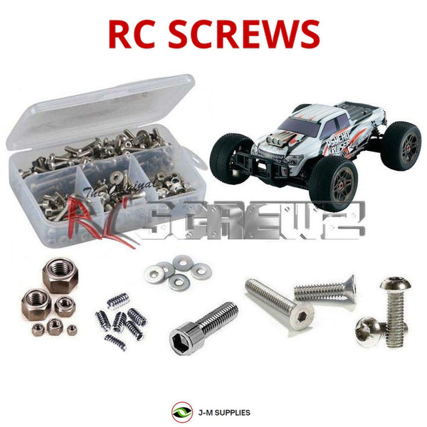 Representative image of an RCScrewZ stainless steel screw kit for Kyosho Psycho Kruiser VE 1/8 Electric 4WD MT (30886); exact kit contents vary by RC model.