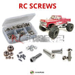 Representative image of an RCScrewZ stainless steel screw kit for Kyosho Mad Crusher GP 1/8 Nitro 4WD Monster Truck (33152); exact kit contents vary by RC model.